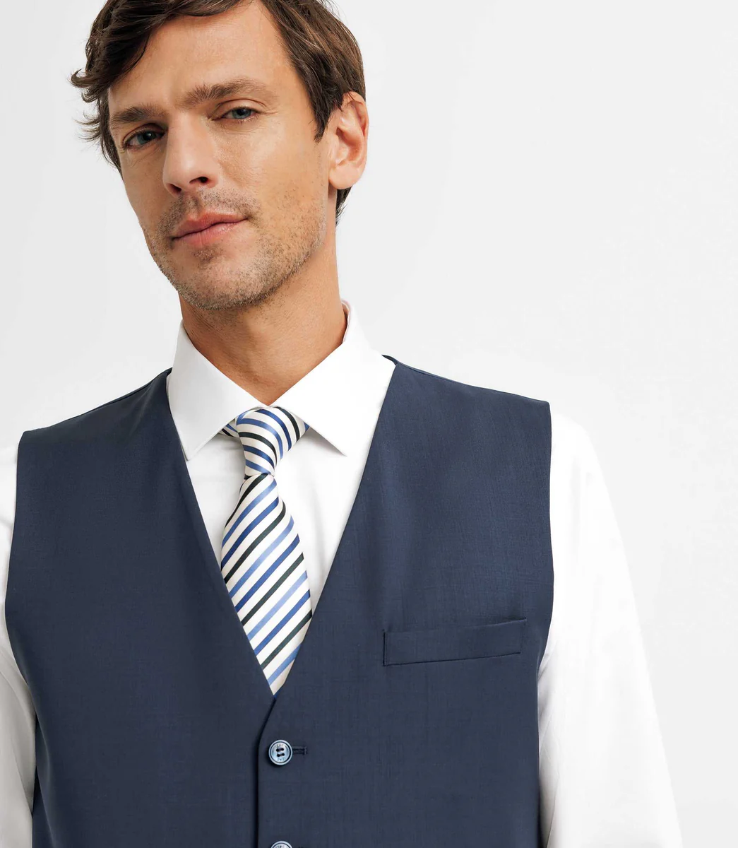 Gilet de costume bleu marine
