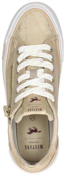 Mustang Veterschoenen Laag goudkleur