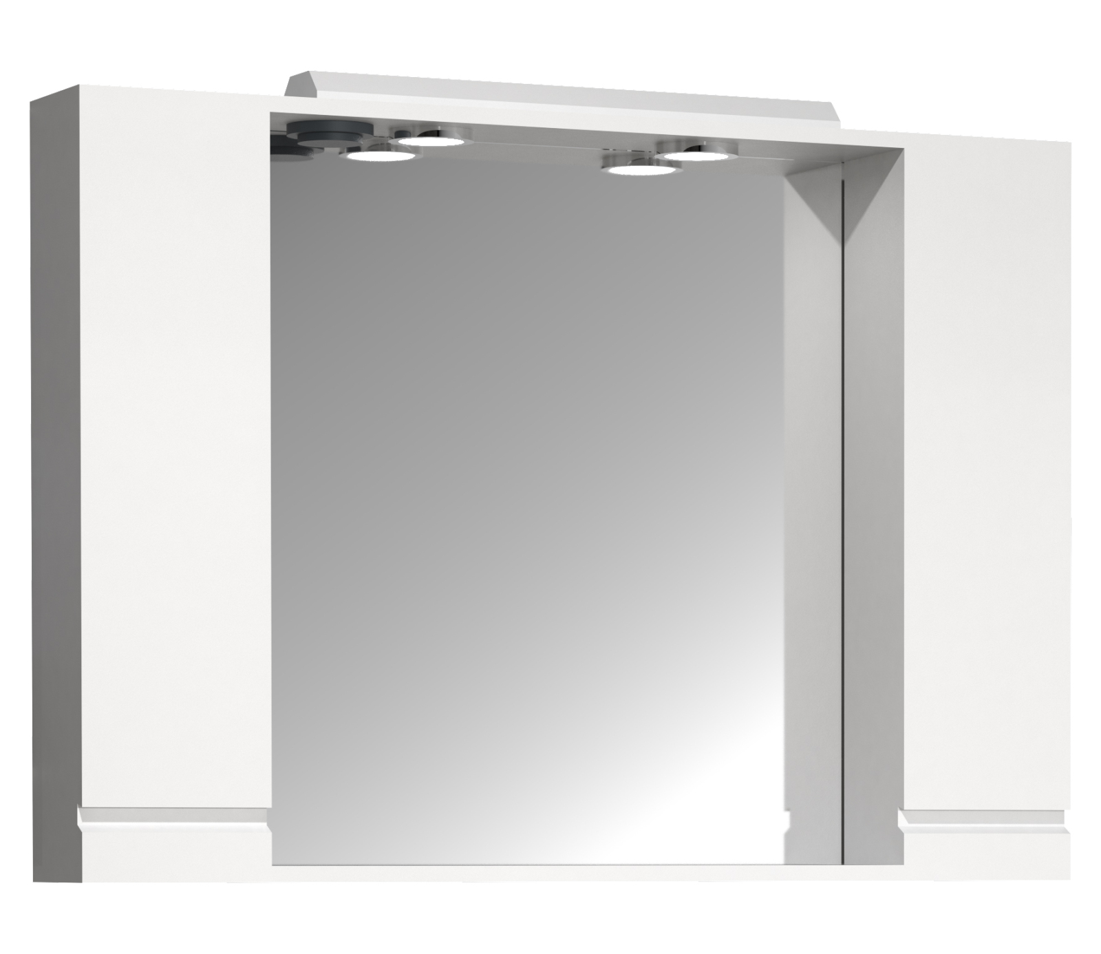 Spiegelschrank SILORA XL - weiß - mit Beleuchtung - 100 cm