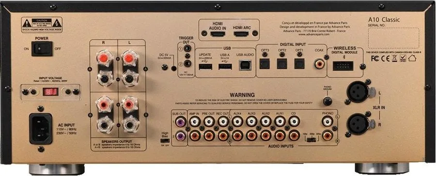 Advance Paris A10 Classic Amplis hi-fi stéréo