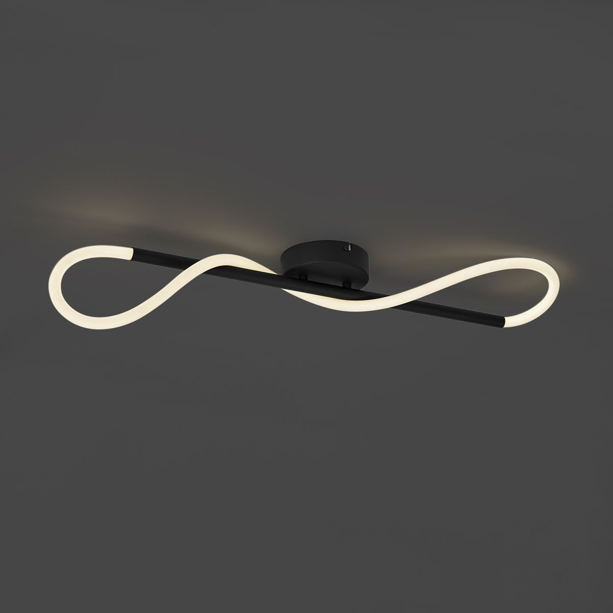 Moderne plafondlamp zwart incl. LED 3-staps dimbaar - Keri