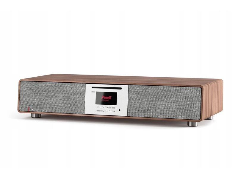 Pinell Stereoanlage Supersound 901 Braun Hi-Fi System mit CD-Player, Bluetooth, DAB /FM-Radio und integriertem Subwoofer
