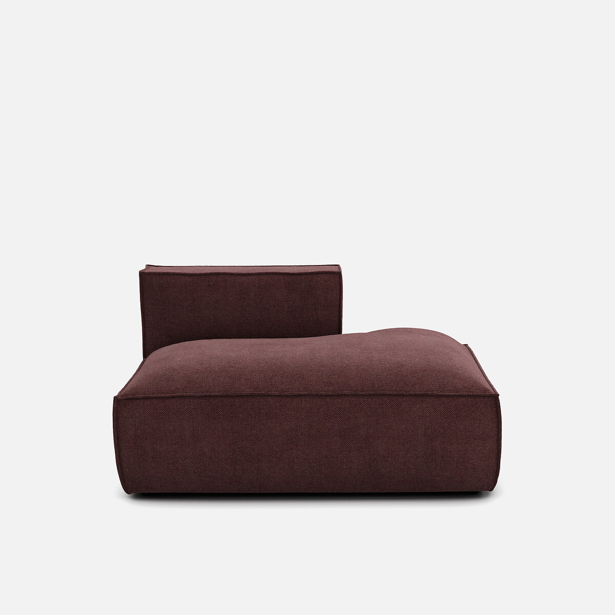 LA REDOUTE INTERIEURS<br>Sofá lounge, direito, tecido texturizado, Seven
