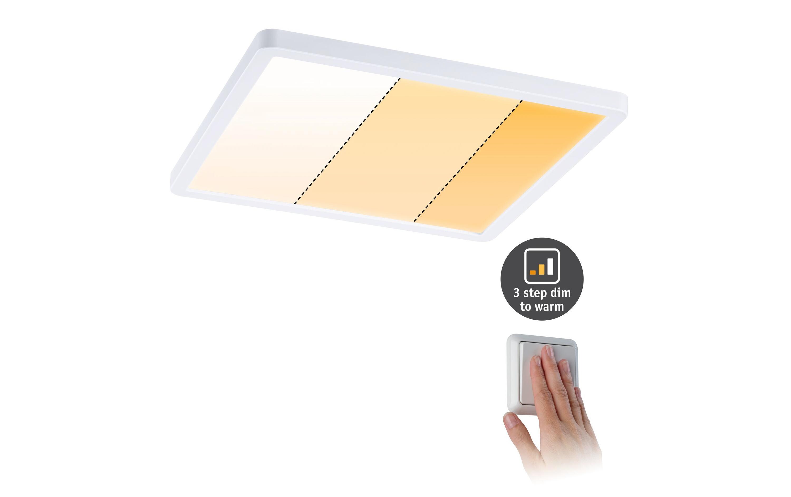 Einbauleuchte Areo VariFit 230 x 230 2000-4000 K, WeissEckiges Einbaupanel für eine sanfte Lichtstreeung