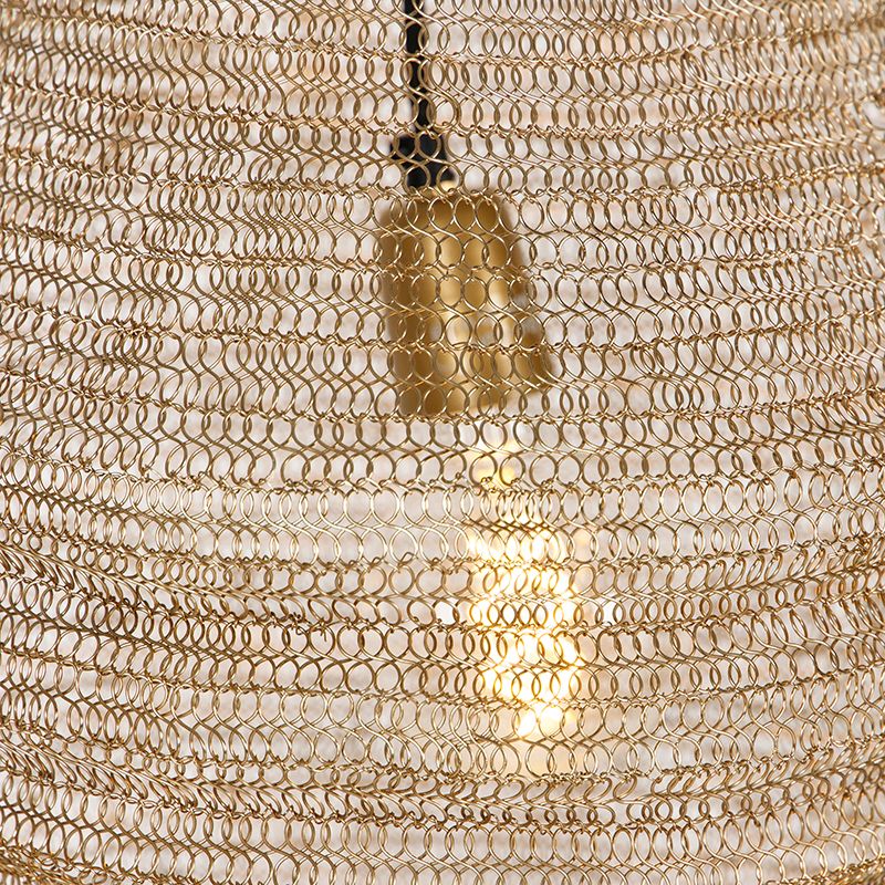 Oosterse hanglamp goud - Nidum