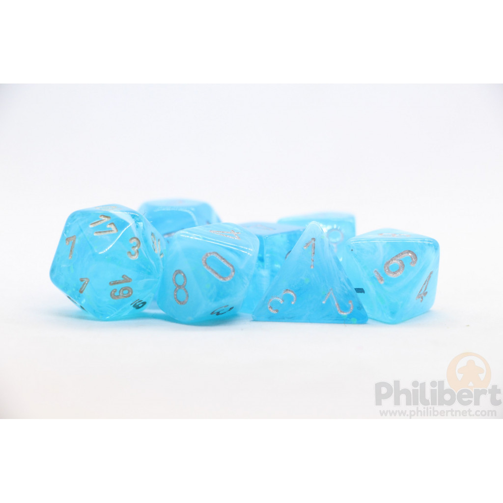 Set de 7 Dés JDR Chessex : Luminary