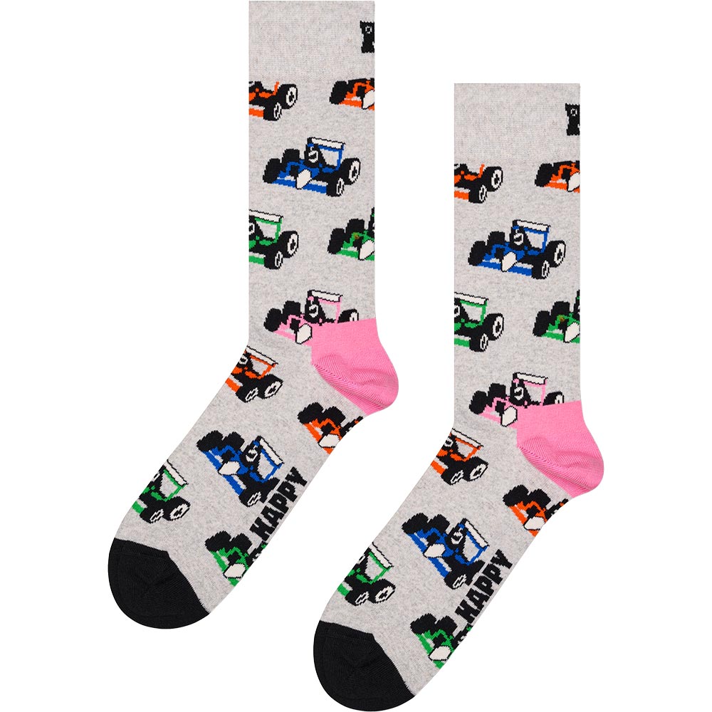 Happy Socks Race Car Socken grey