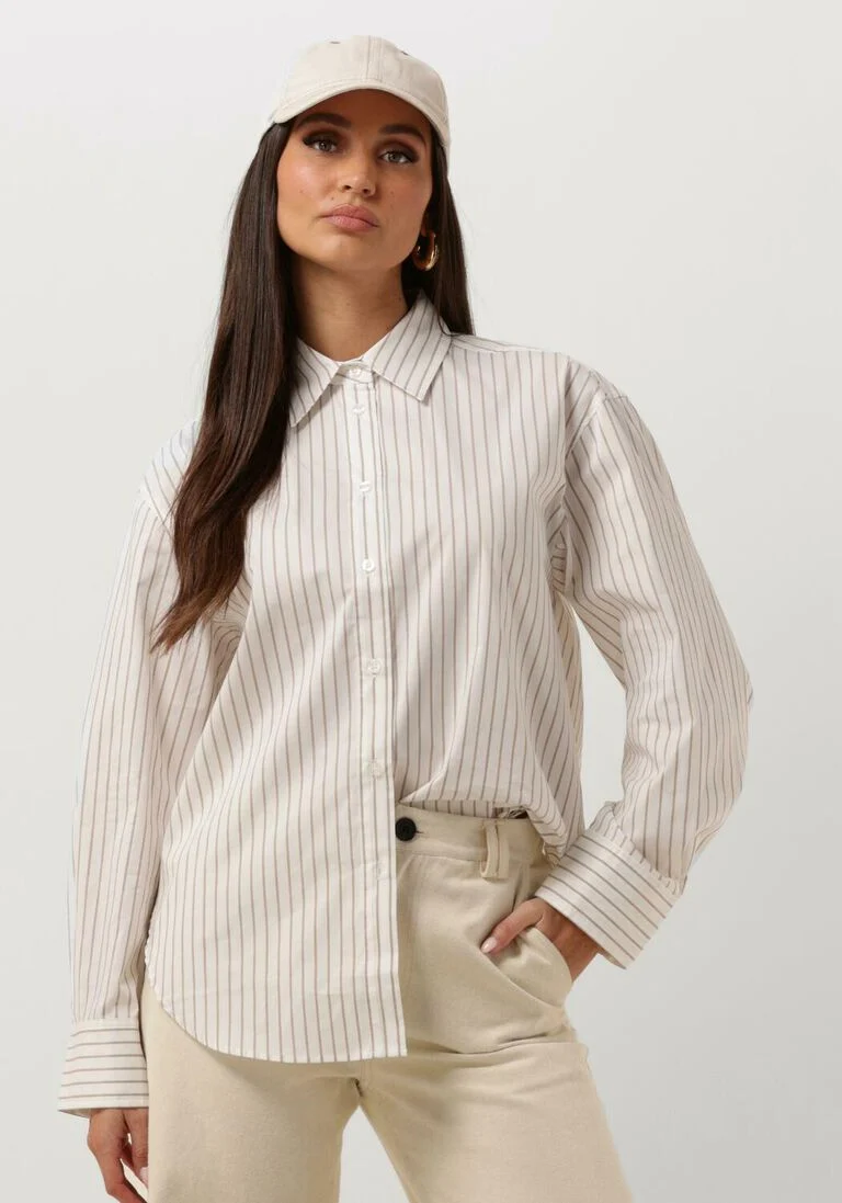 SECOND FEMALE beige second female blouse soalon classic shirt
