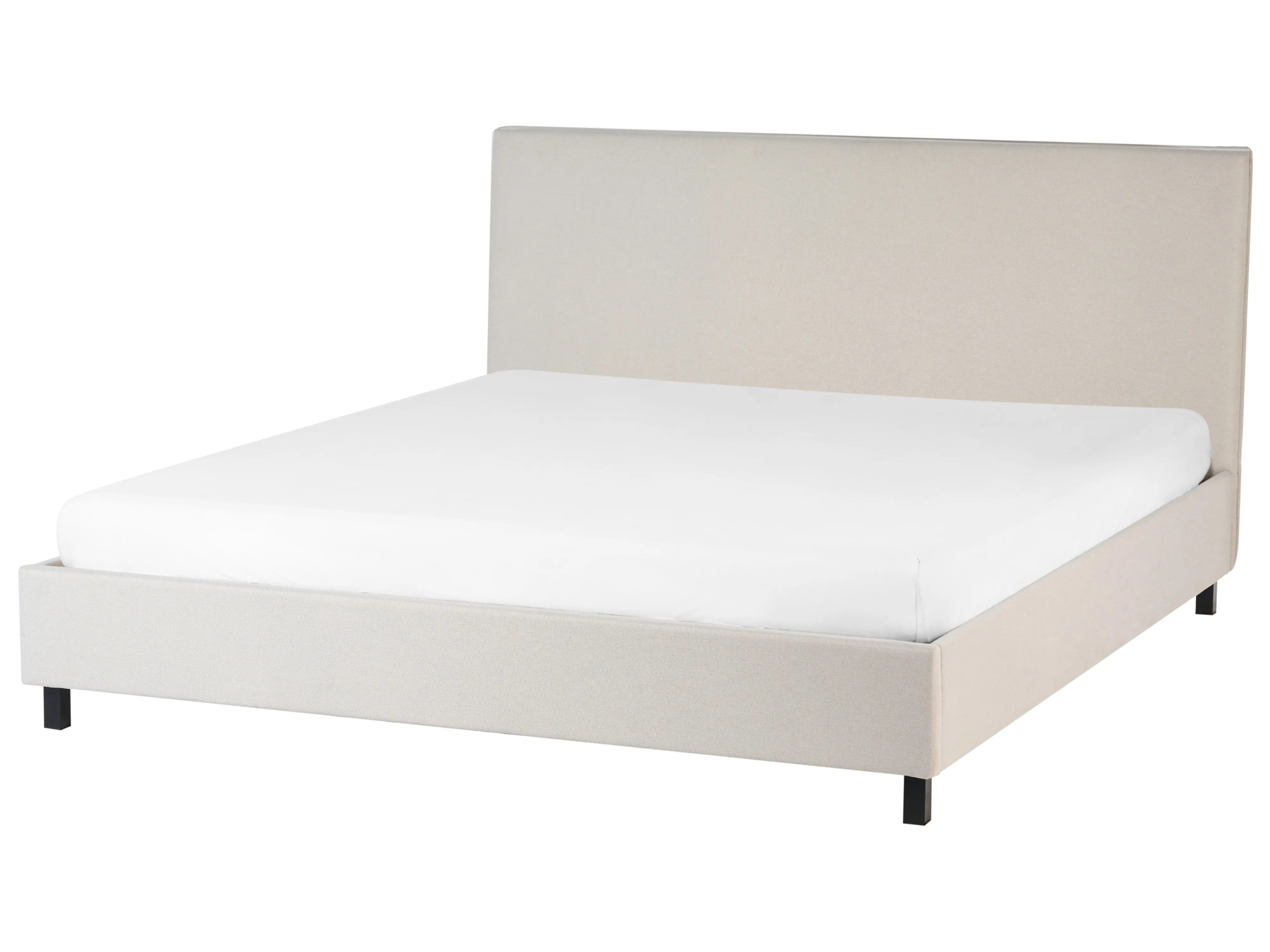Bed Stof SENNEZ 180 x 200 cm Beige