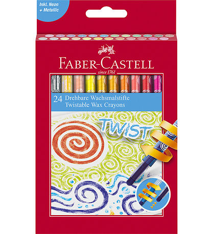 Faber-Castell Farvekridt - TwistaBlå - 24 stk