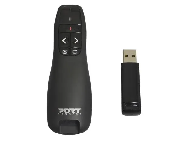 PORT Connect - Fjernbetjening til præsentation - 6 knapper - RF