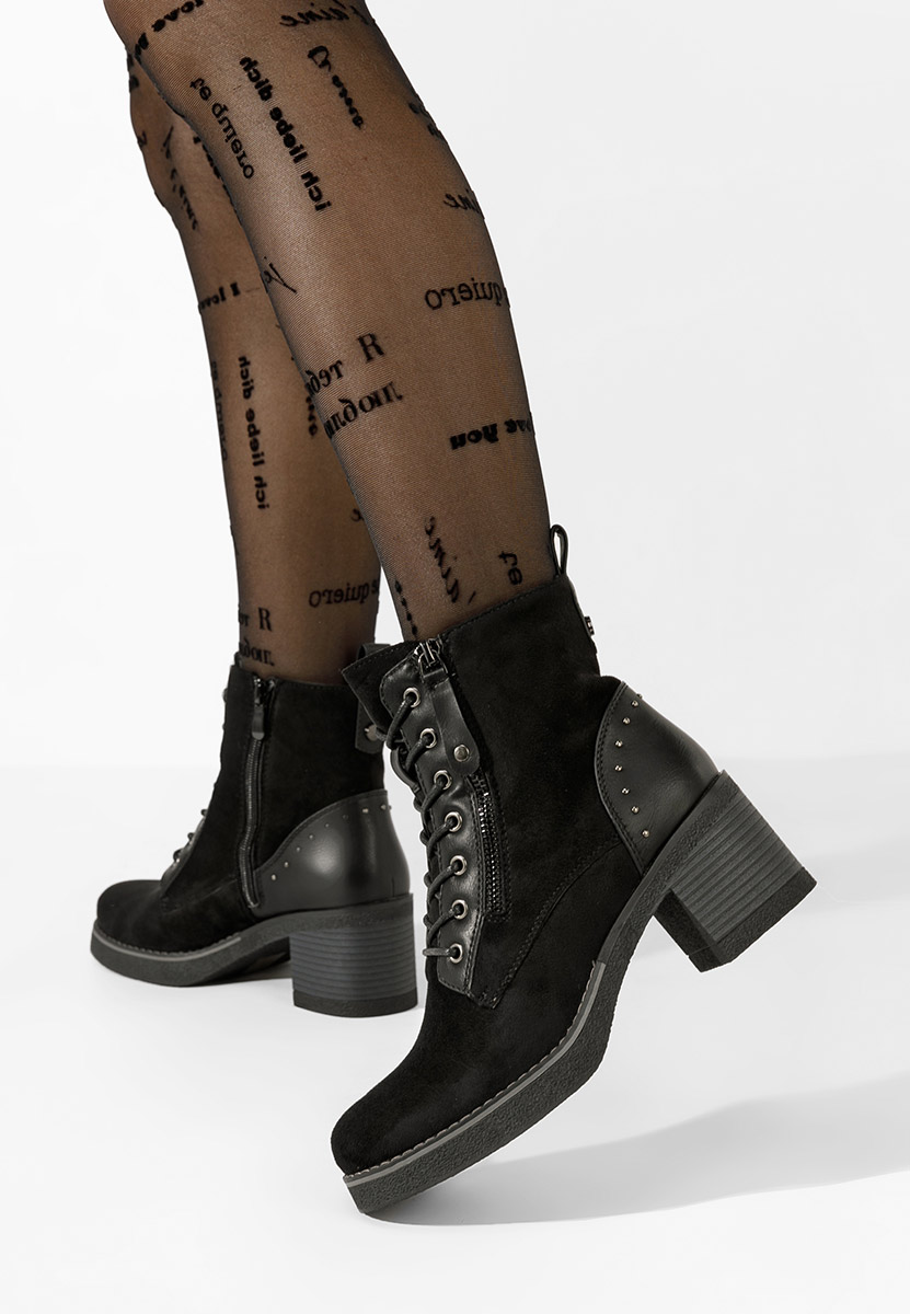 Bottines à talon noires Jovanna