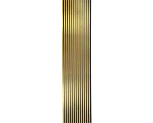Akoestisch paneel, geborstelde gouden folie-afwerking, 2400 x 572 x 19 mm