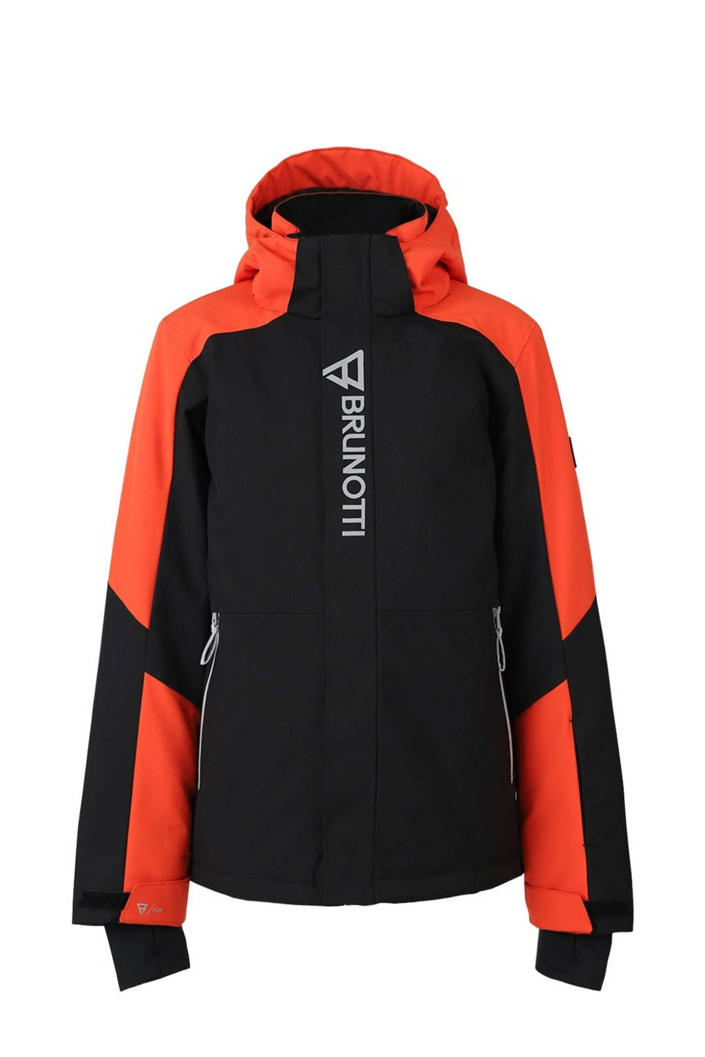 Brunotti ski-jack Sheldony zwart/oranje