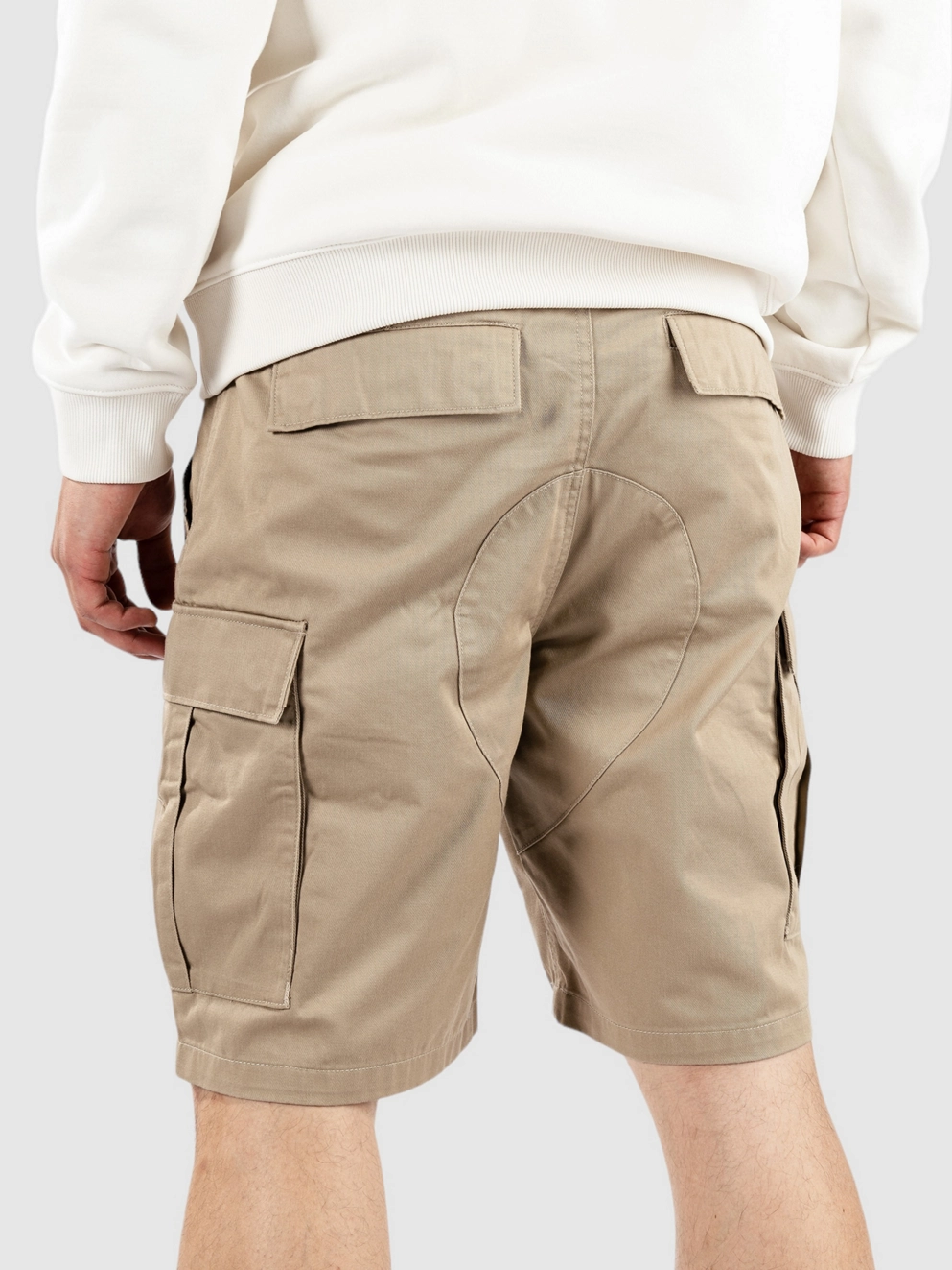 Empyre Loose Fit Sk8 Cargo Shorts khaki