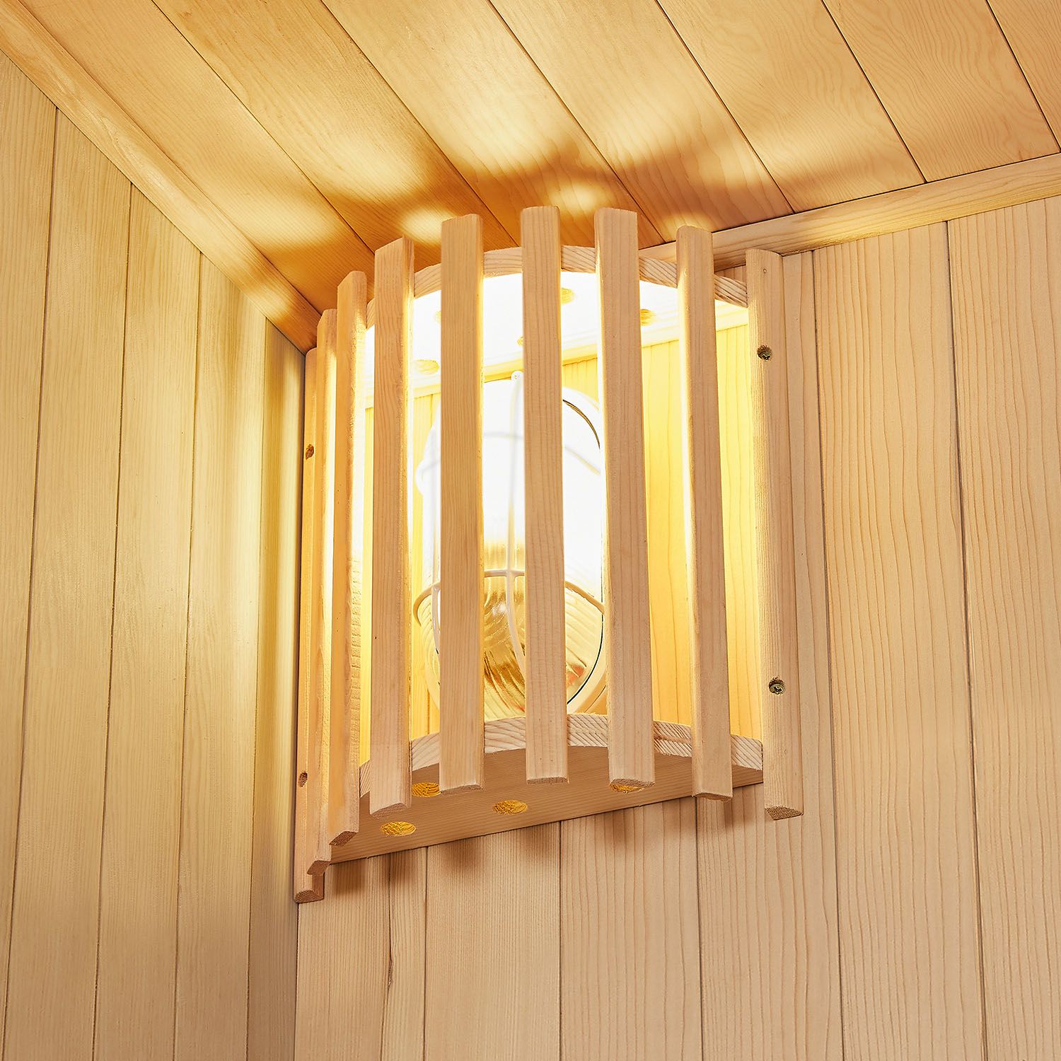 Artsauna Saunakabine Tampere mit Harvia Ofen – 2 Personen – Hemlock Holz & Glasfront – Inkl. Zubehör
