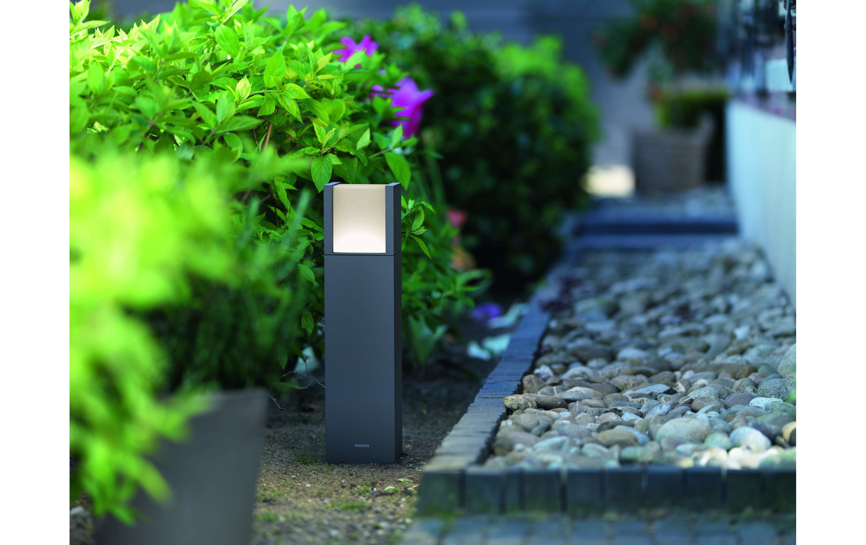 myGarden LED Sockelleuchte Arbour, 600 lm, AnthrazitSockel-/Wegeleuchte für den Aussenbereich, 1x 6 W, LED