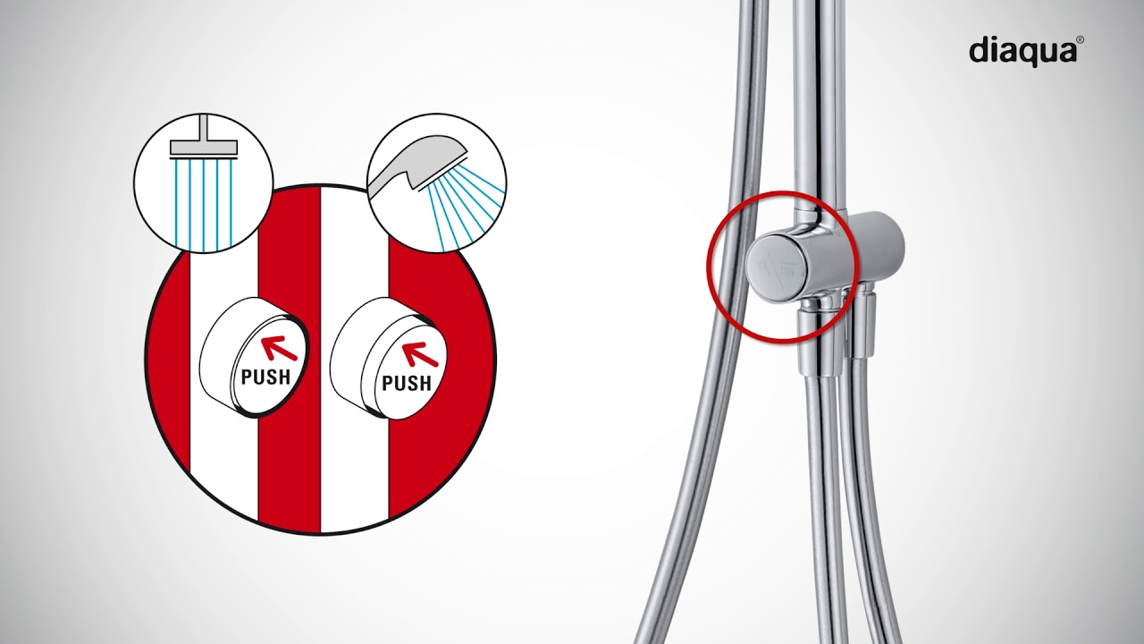 Diaqua Duschsystem Hati Push