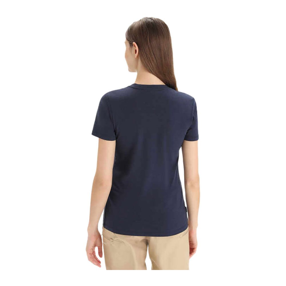 Icebreaker CENTRAL CLASSIC - Tee-shirt Femme midnight navy