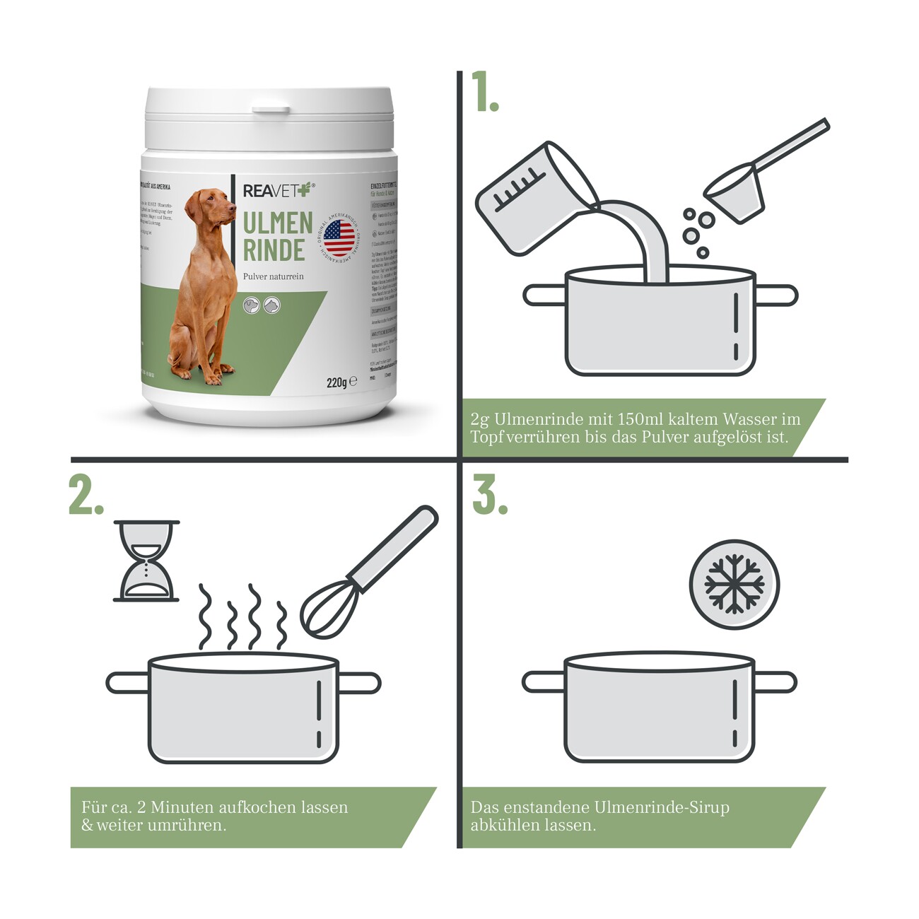 REAVET Ulmenrinde Pulver 220g