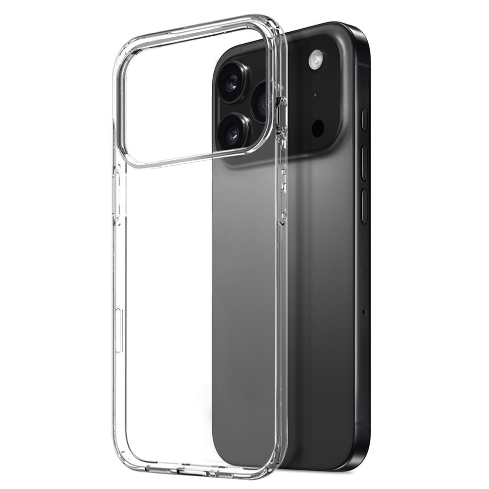 iPhone 17 Pro 3in1 Gummi Case Hülle mit Panzer Glas Display- / Kameraschutz - Transparent