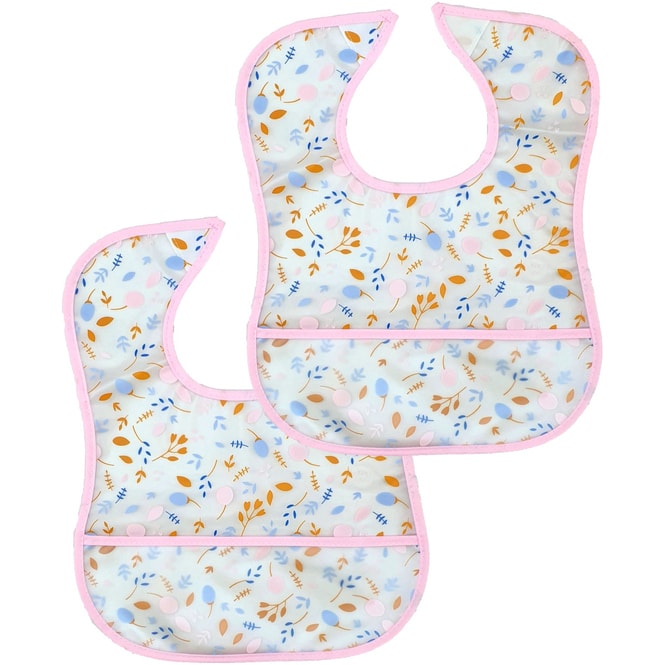 Baby-Lätzchen - 2 Stück - rosa