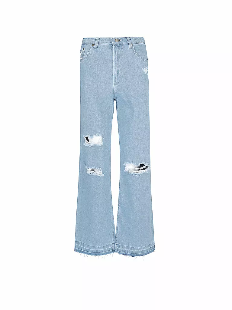KARL KANI Jeans Wide Leg blau