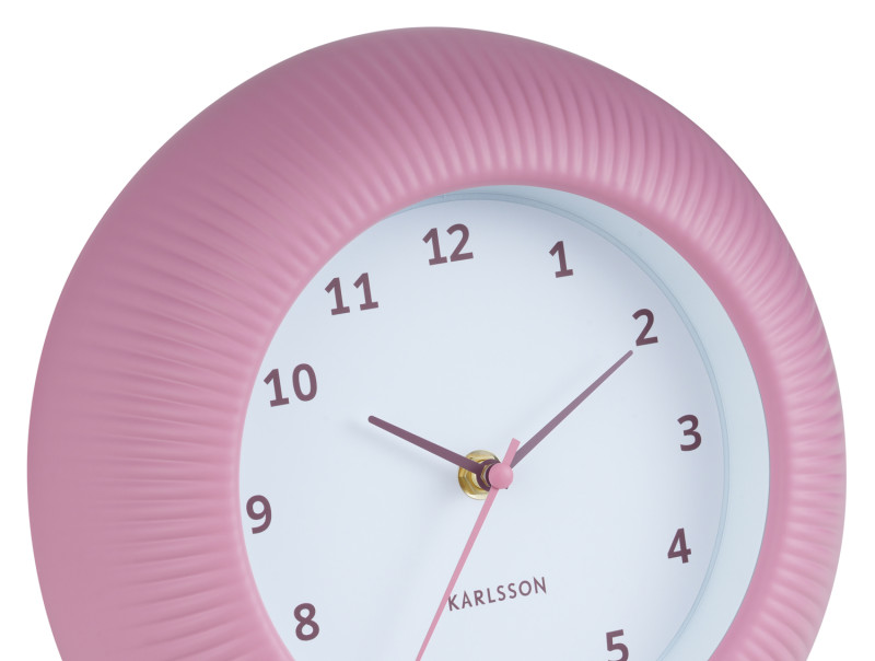 Wall Clock Tender Rib KA6048BL Misty blue