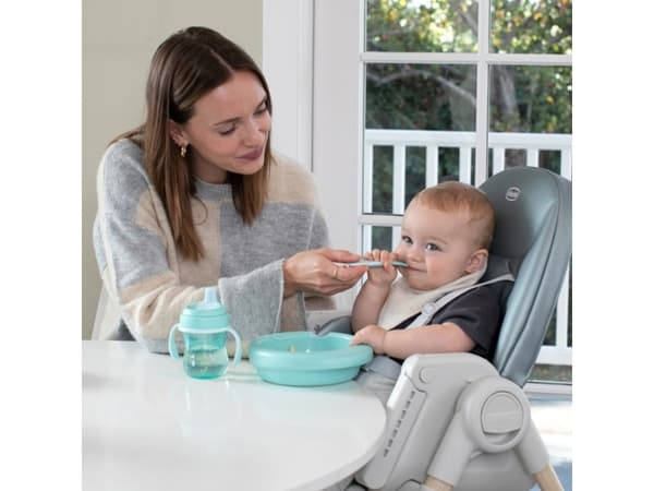 Chicco 00016100250000, Skje for småbarn, Blå, Gutt/Jente, 0,8 år, 215 mm, 100 mm