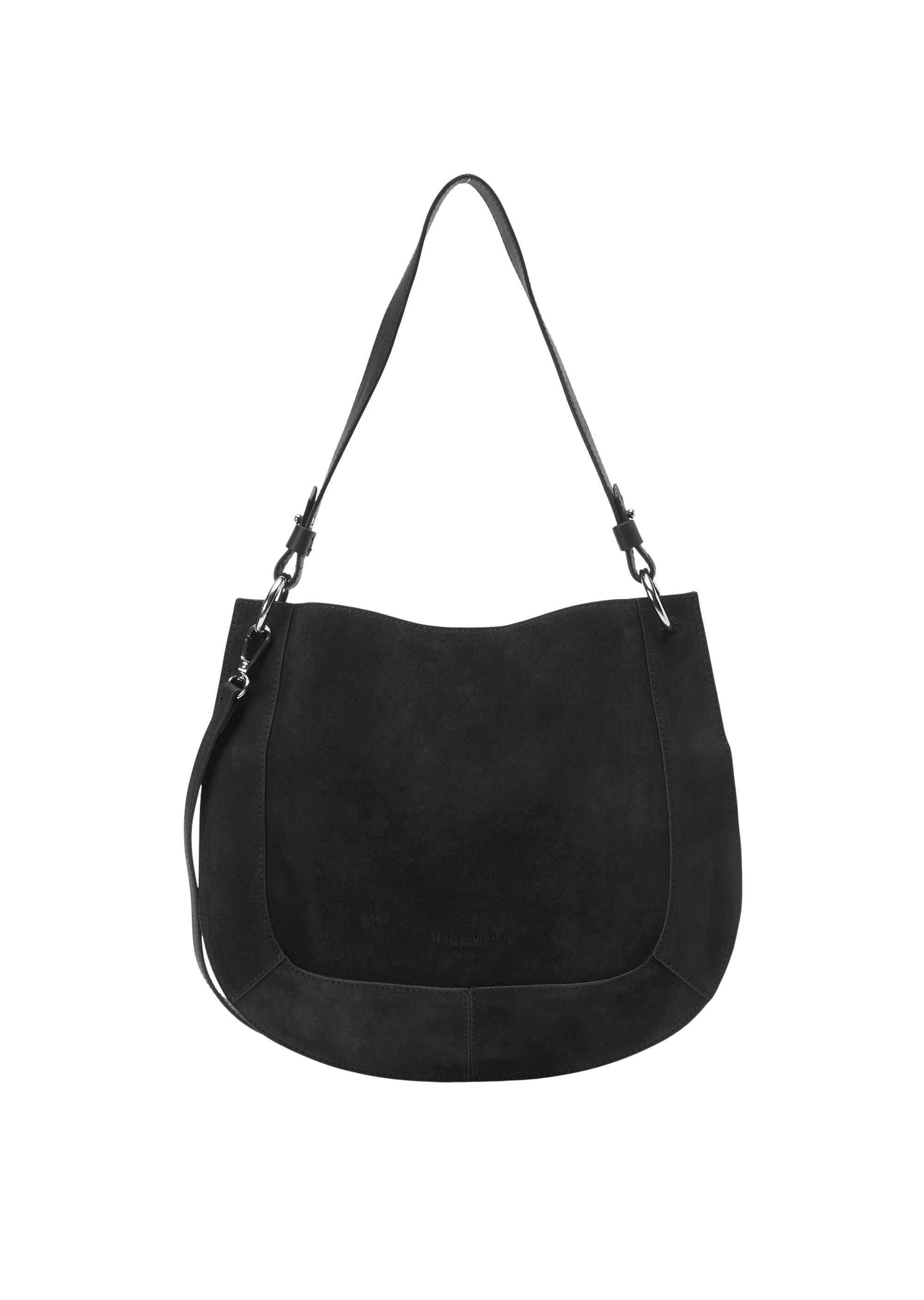 Hobo-Bag medium aus Veloursleder