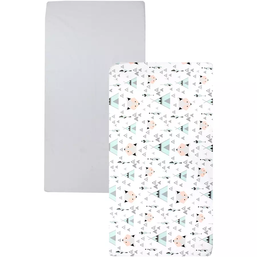 TupTam Baby Kinder Spannbettlaken 2er Pack mint
