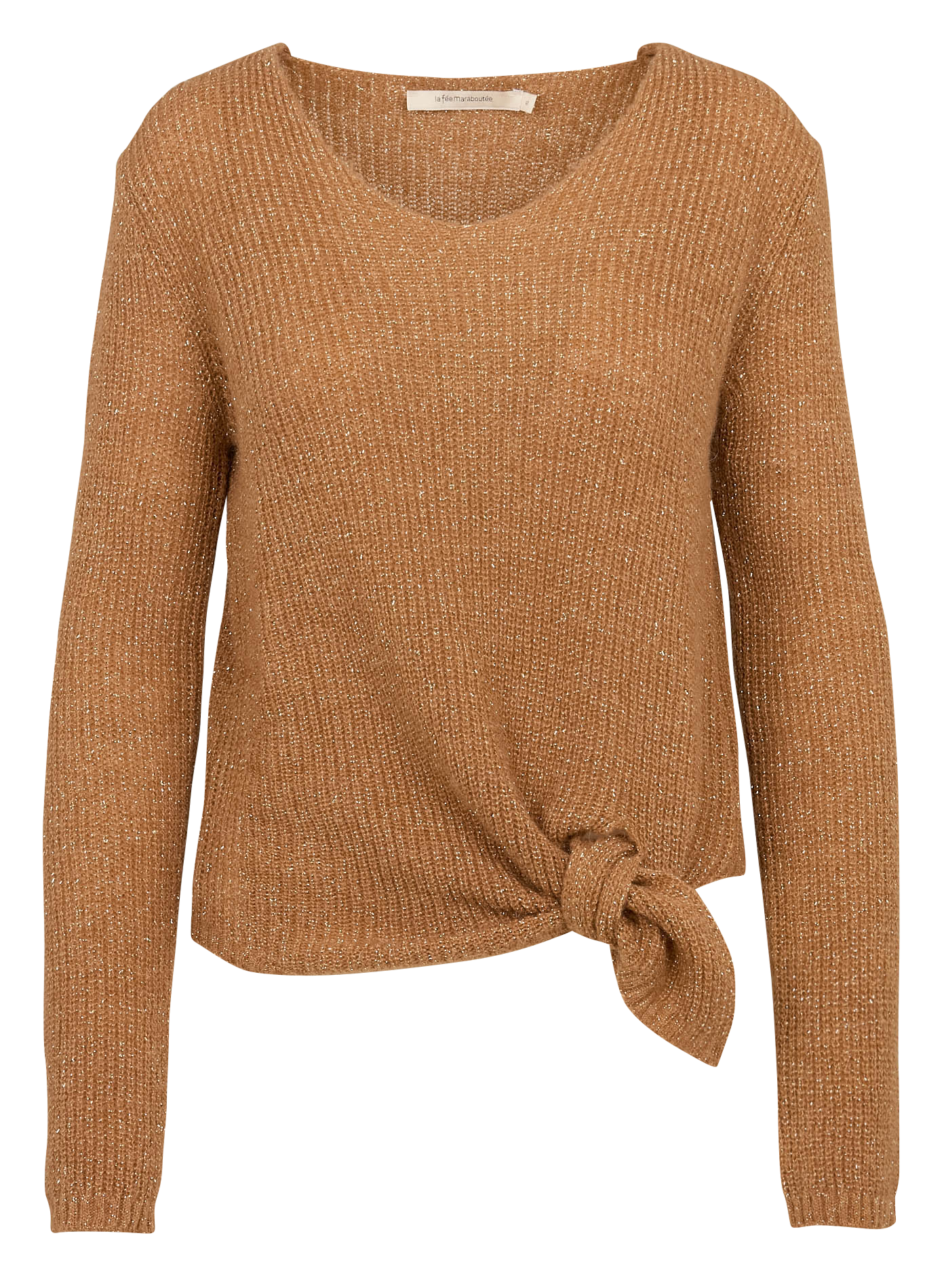 Pull col bateau| Marron