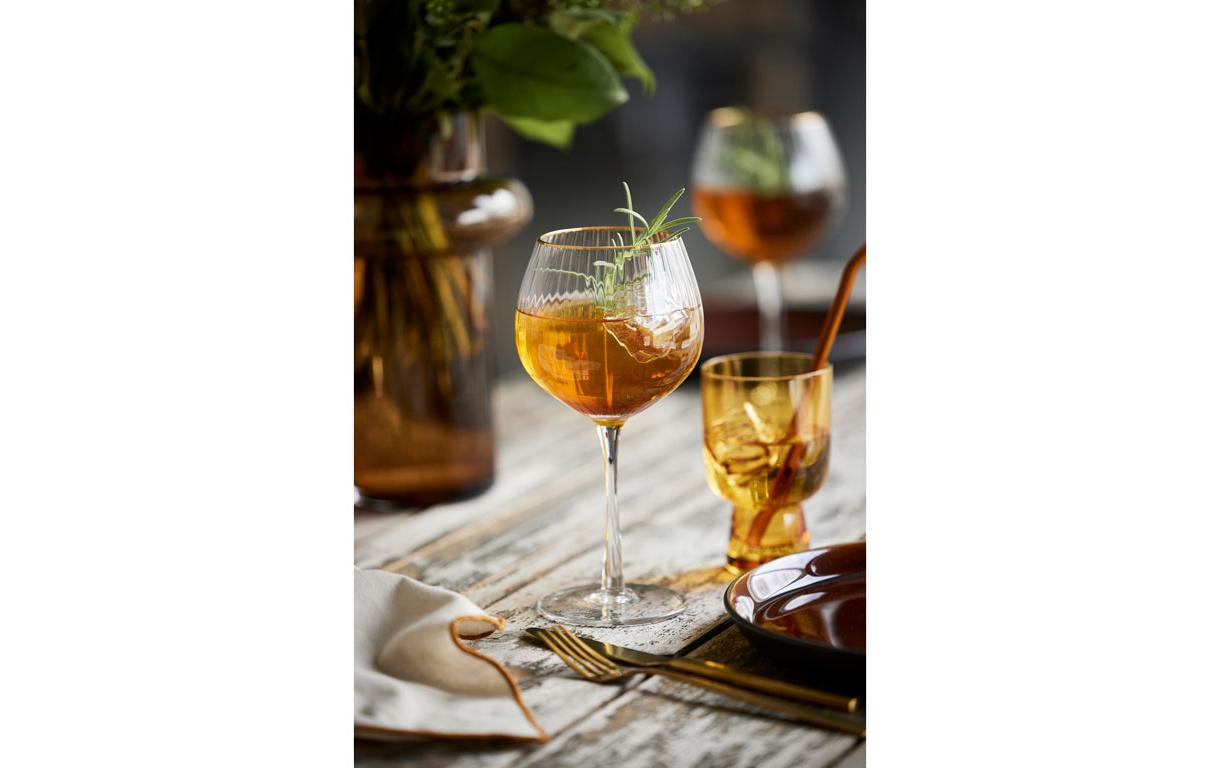 Gin Glas Palermo Gold 4 Stück, 65 clGläser mit feinem Goldrand