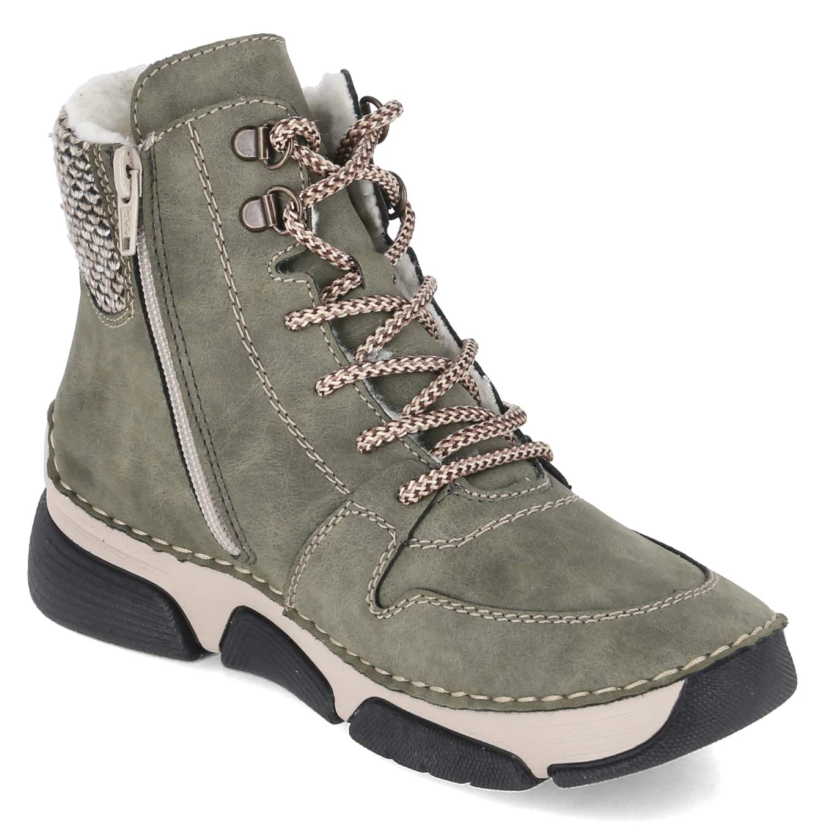 RiekerWinterboots - liane/schwarz-kiesel