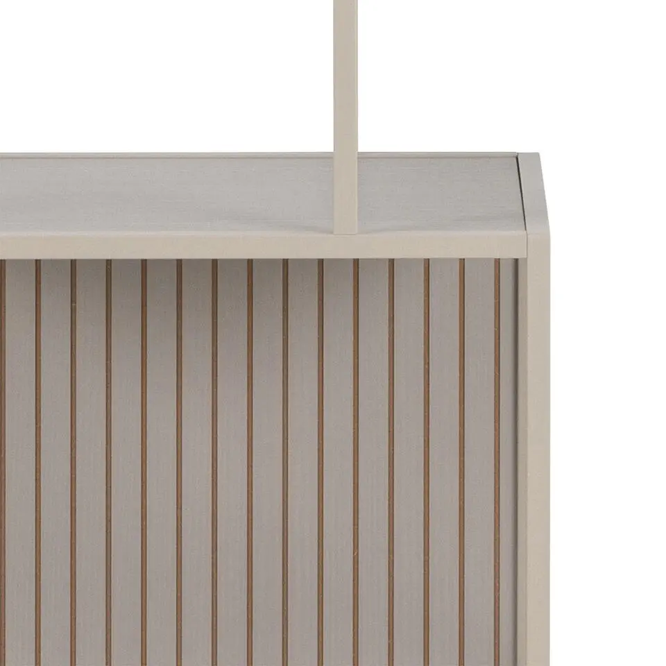Hioshop Sea wandkast 5 planken grijs