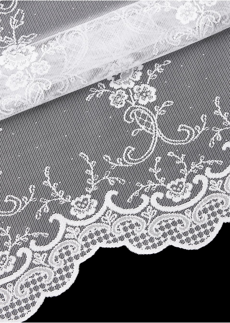 Store à clips jacquard