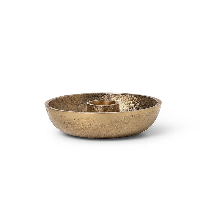 Ferm Living - Bowl Stabkerzenhalter, Messing