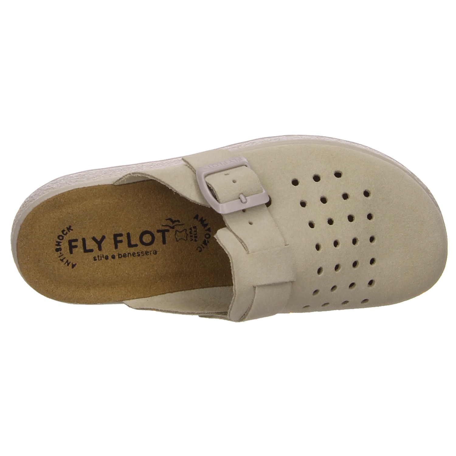 Pölking Pantoletten elfenbein beige
