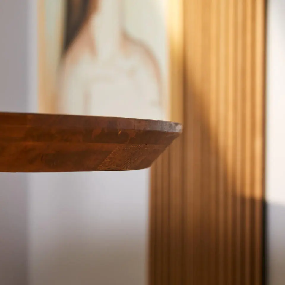 Eettafel Ovaal Naturel Mangohout - 160x90x76cm - Brandy