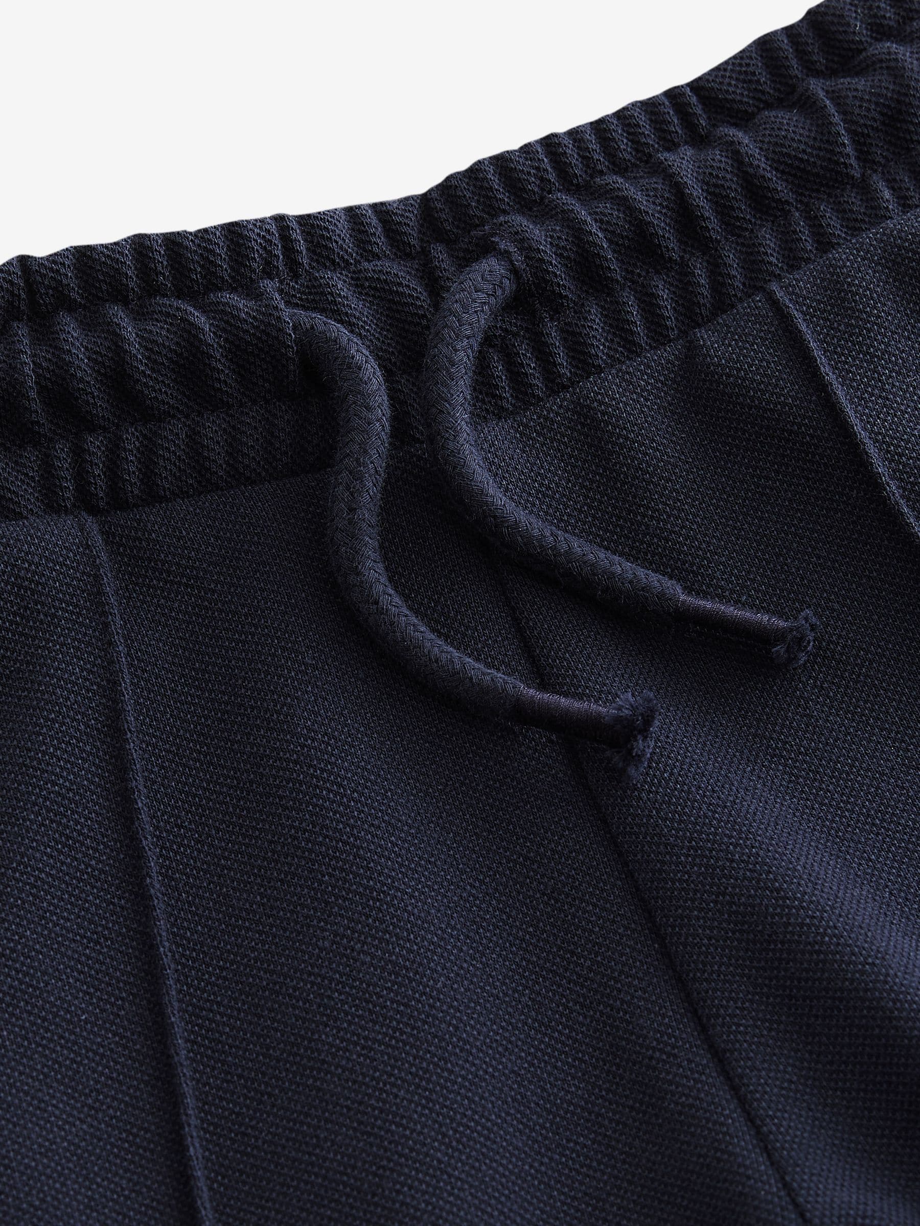 Donkerblauw - Pintuck joggingbroek van 100% katoen (3mnds-7jr)