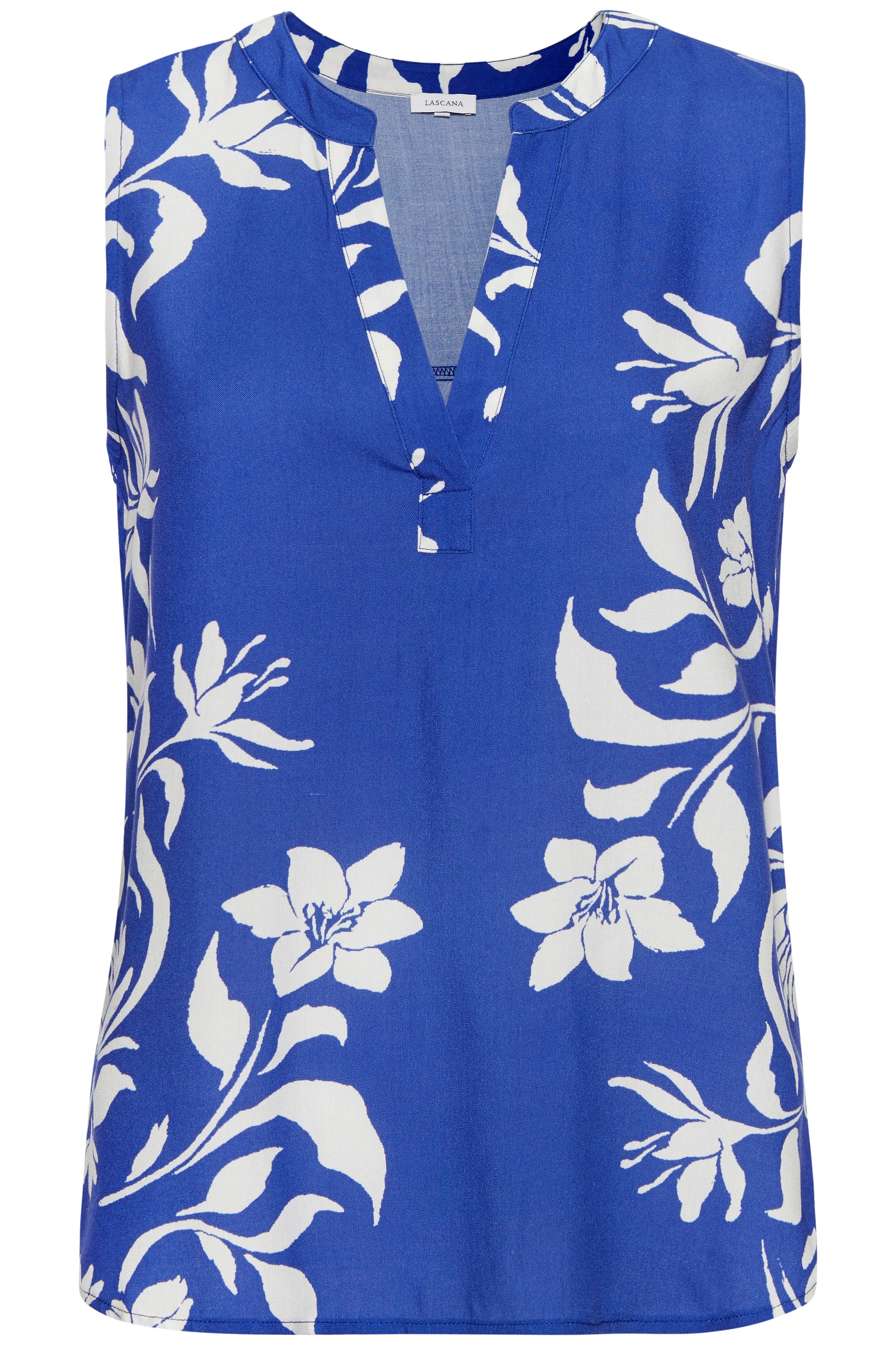 LASCANA Blusentop , mit Blumenprint und V-Ausschnitt, Blusenshirt
