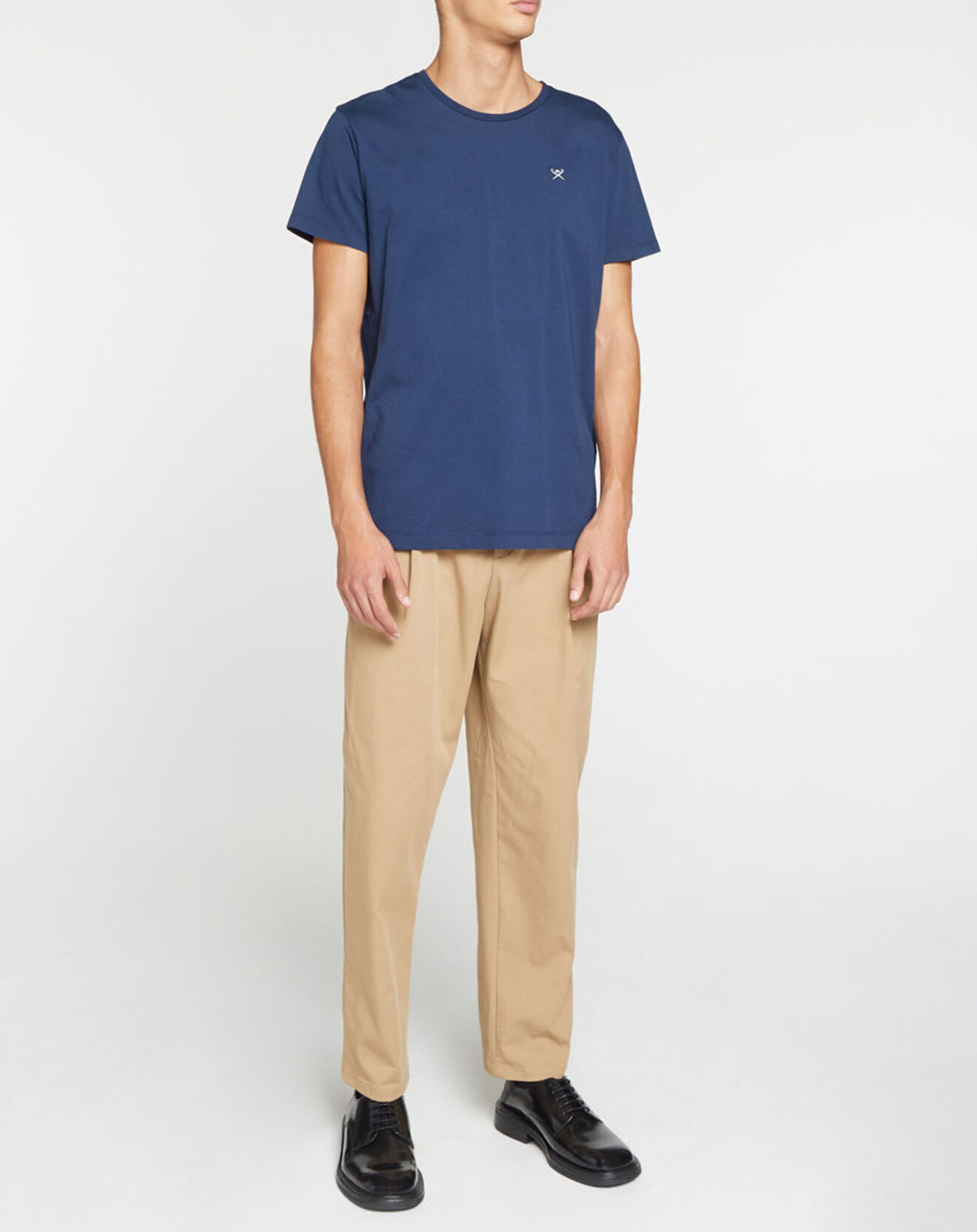 Hackett London T-Shirt Uni Logo bleu foncé