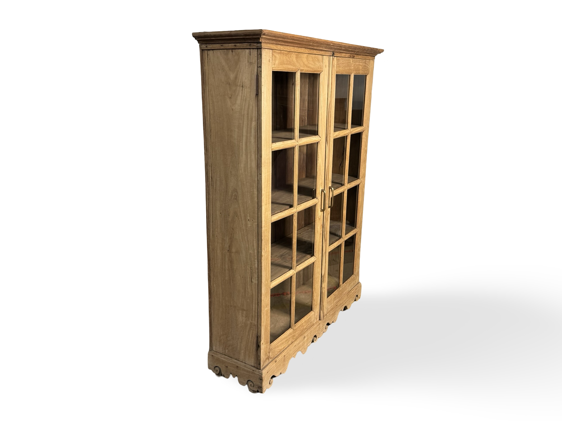 Glas kast 2 deurs naturel uniek Glas kast 2 deur naturel uniek