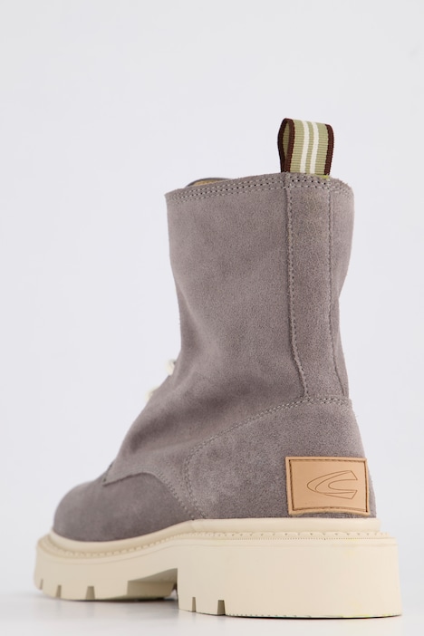 Camel Active, Leder-Stiefeletten, Schnürung, Profilsohle, Komfortweite