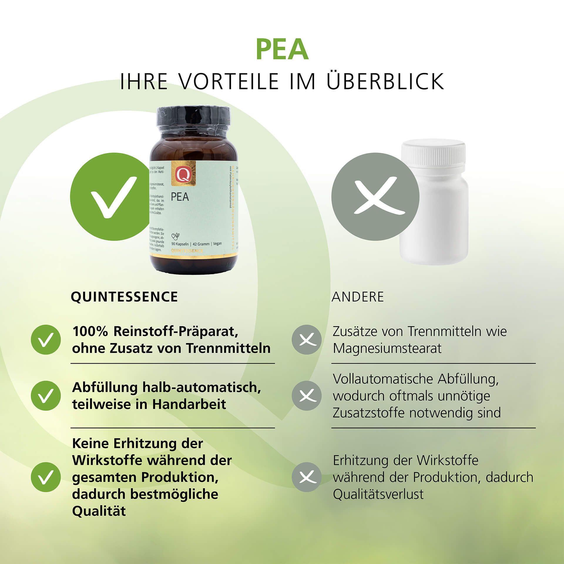 PEA Kapseln Palmitoylethanolamid von Quintessence