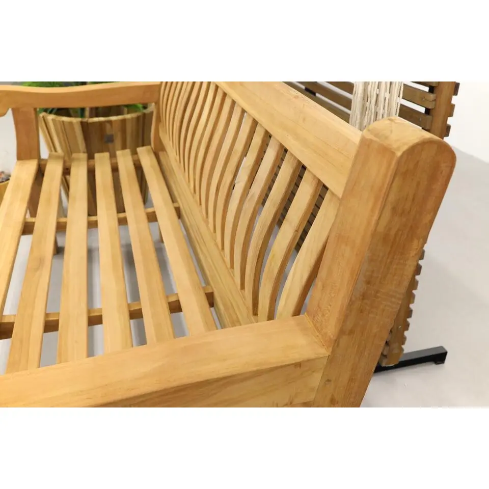 Livingfurn - Tuinbank Patrick Bench Fat - Teakhout - 50x166x45