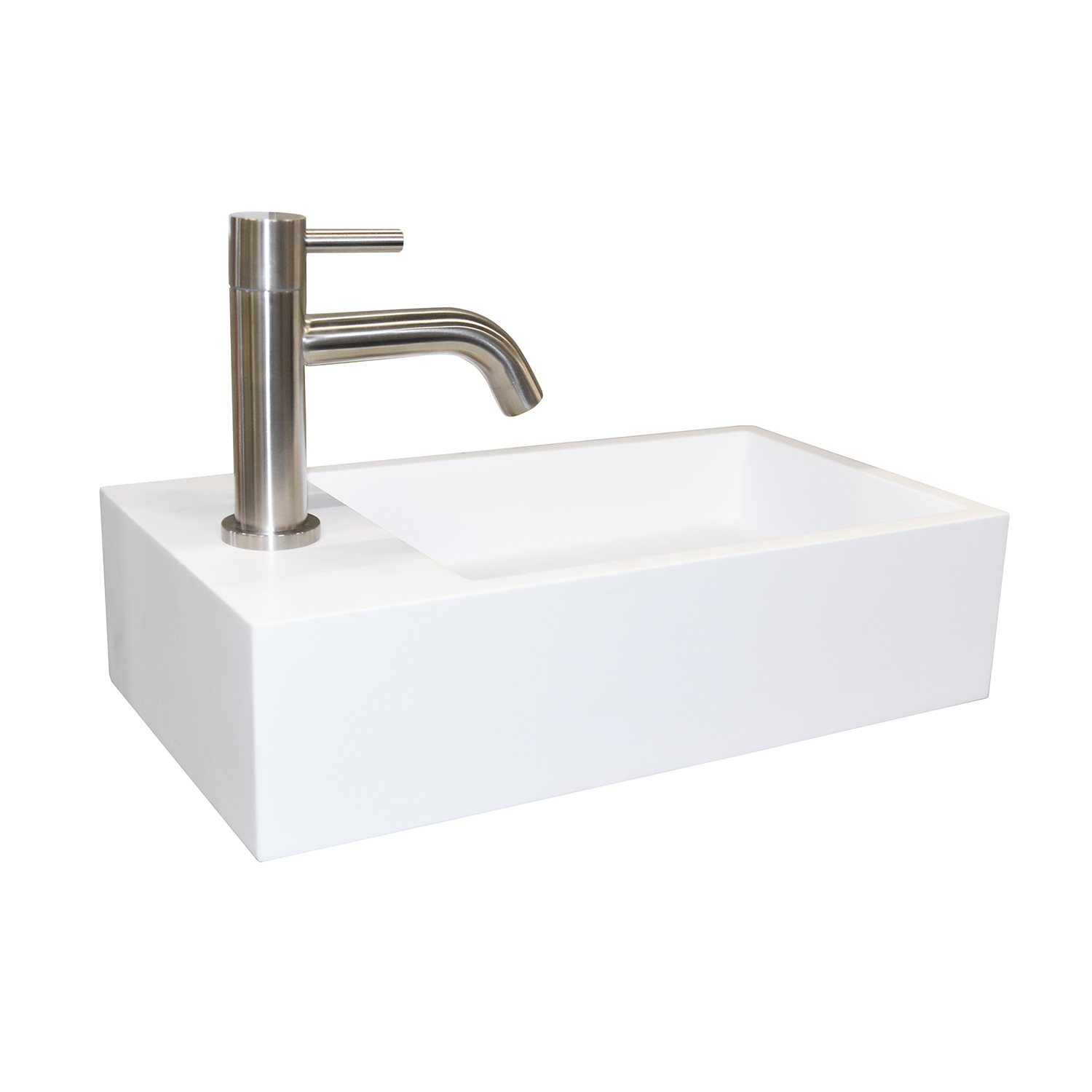 Mueller solid surface fontein links  40x22x10cm