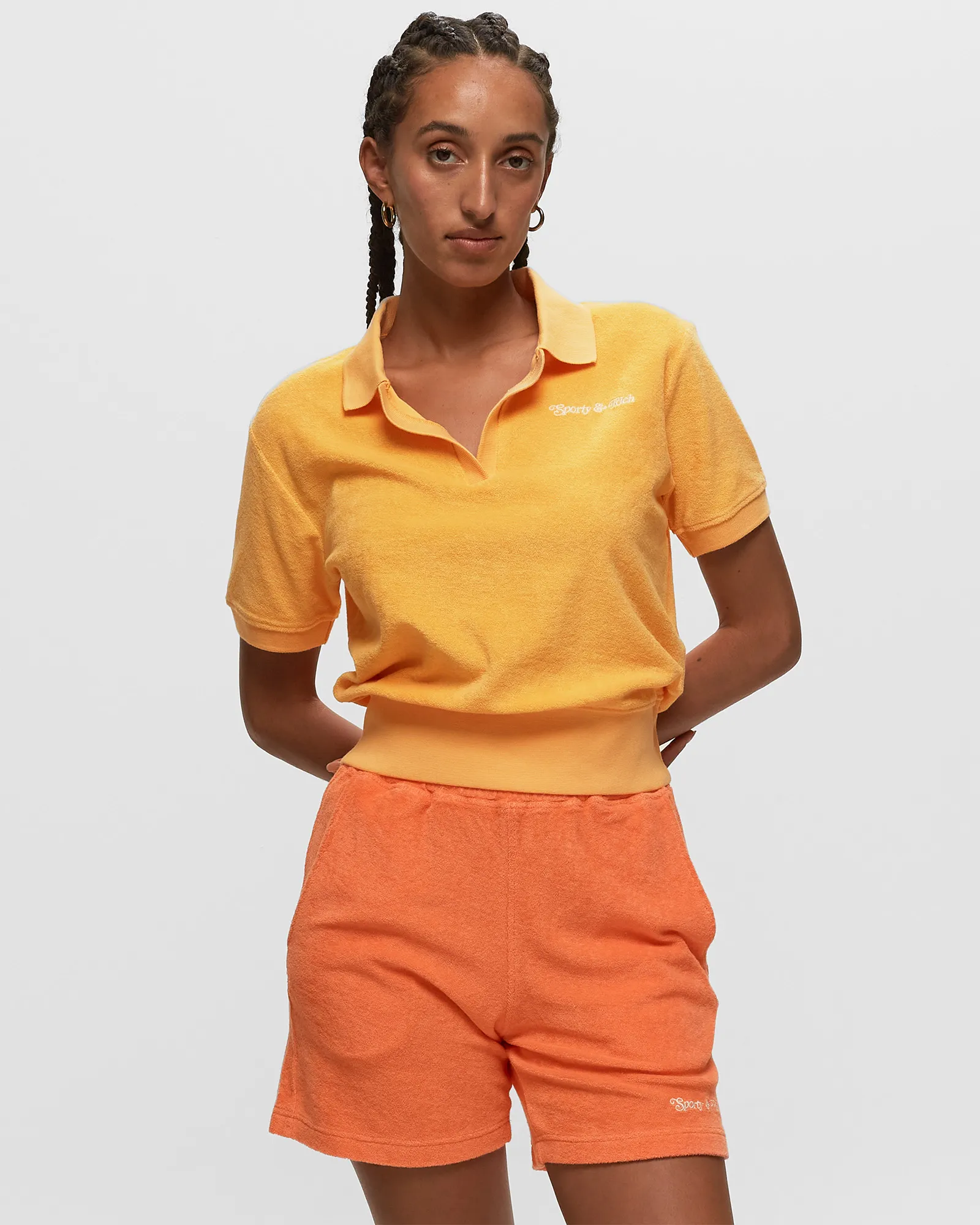 Sporty & Rich New York Tennis Club Terry Ss Polo