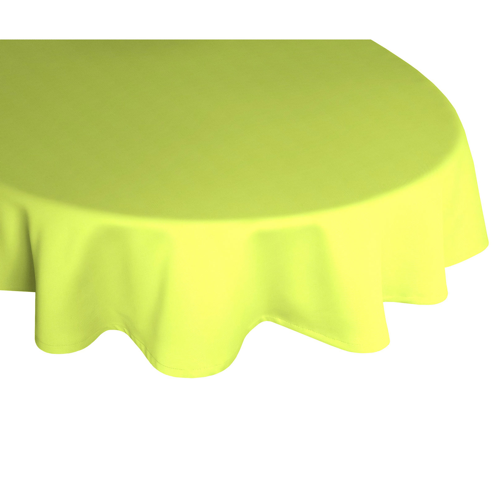 Tischdecke WIRTHNATUR - grün - oval - mit U-Saum