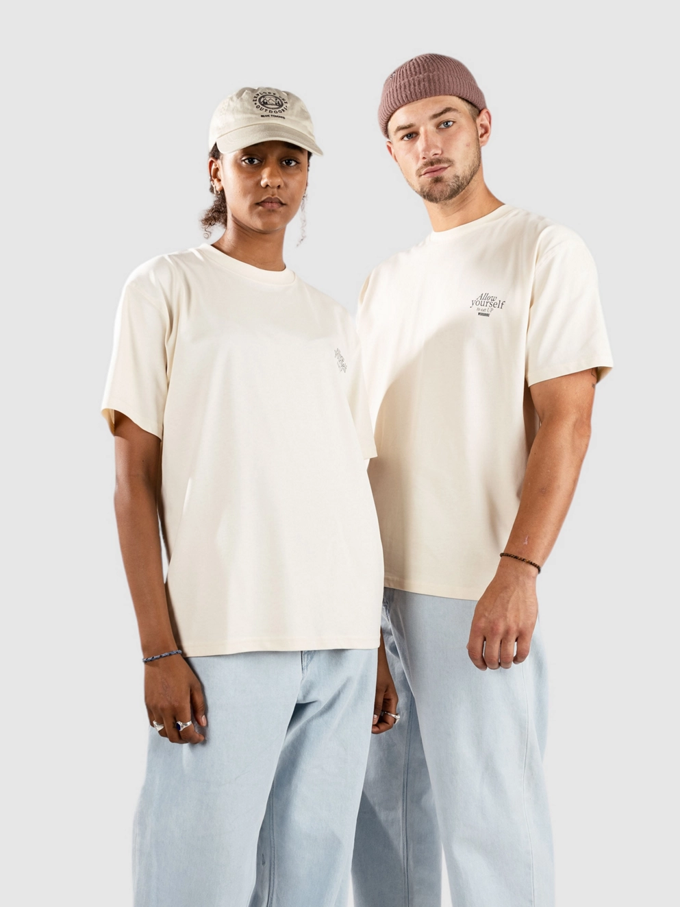 Woodbird Baine Eat T-Shirt off white